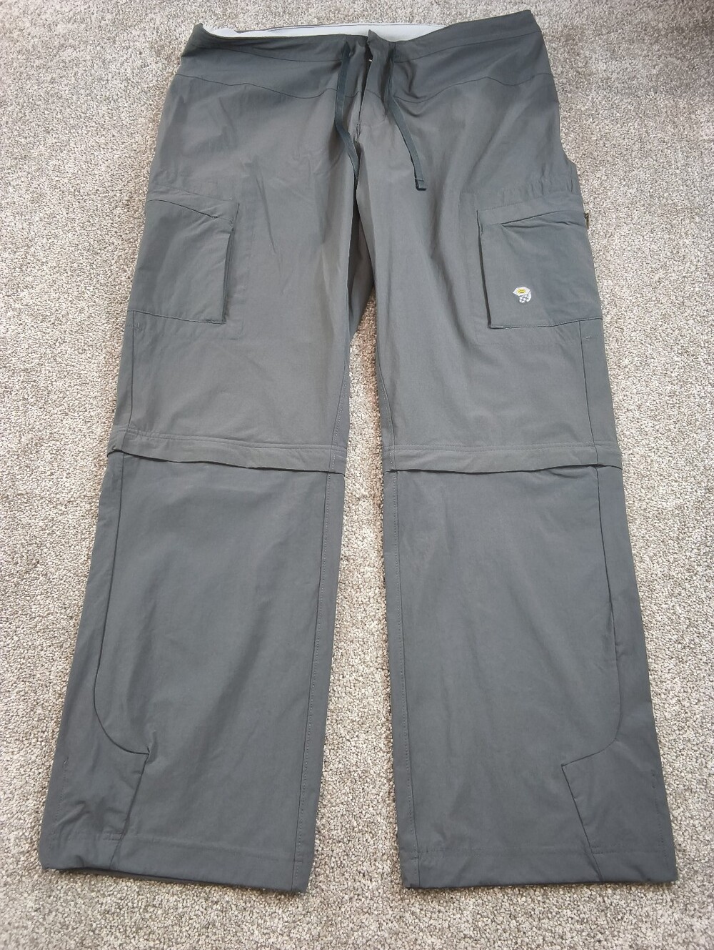 Mountain Hardware Convertible Outdoor Hiking Pants Gray Women's Size 14